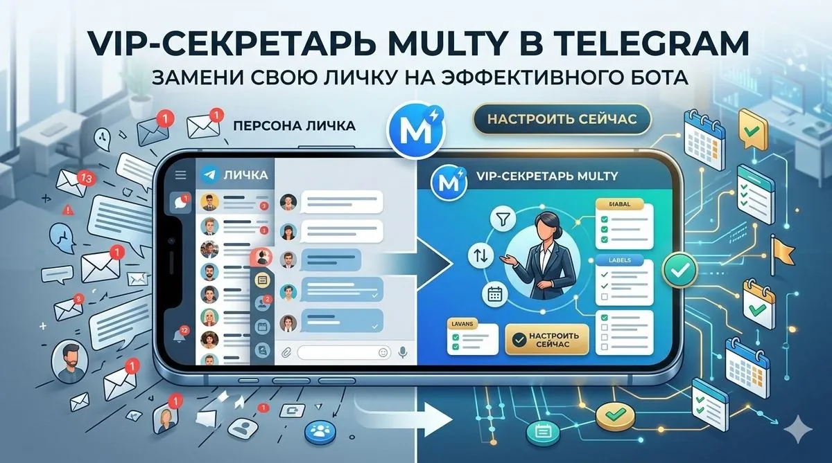 VIP-секретарь в Telegram: бот вместо личной переписки