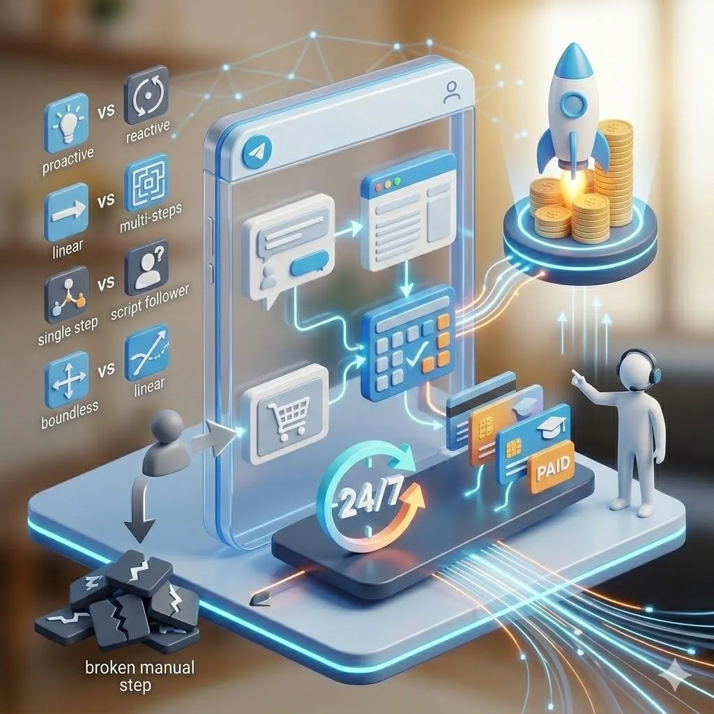 Бот-воронка вместо сайта — как собирать заявки в Telegram